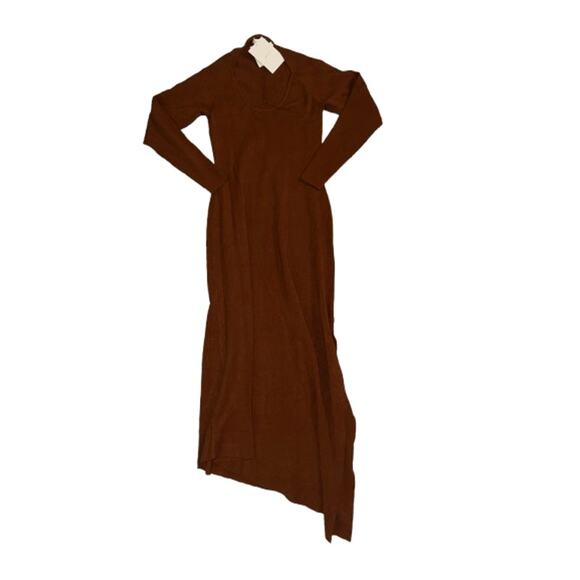 A.L.C. Harvey Rib-Knit Maxi Asymmetrical Hem Dress - Picture 14 of 14